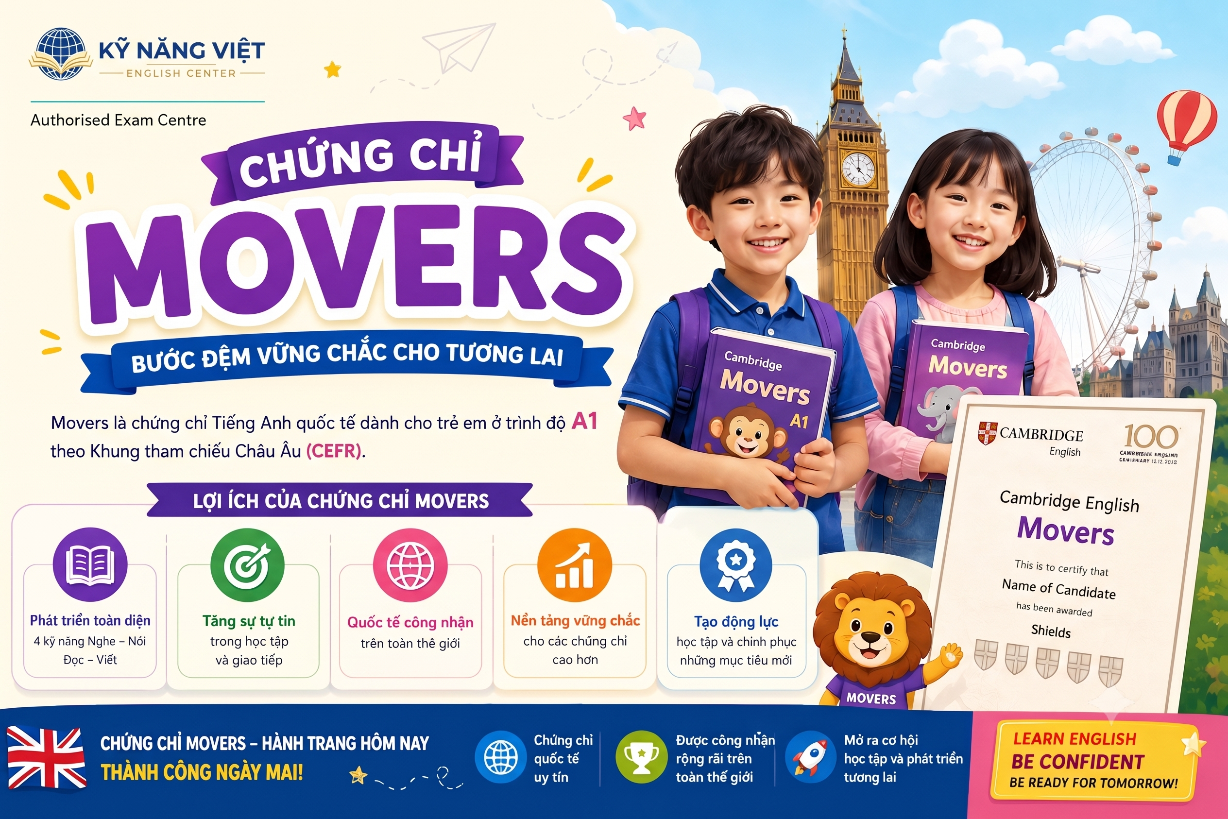 Tại sao nên thi chứng chỉ Movers?
